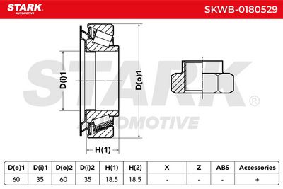 комплект колесен лагер STARK SKWB-0180529
