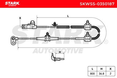 датчик, обороти на колелото STARK SKWSS-0350187