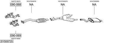 Изпускателна система BOSAL SYS00725
