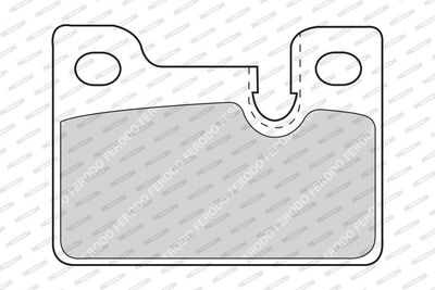 BREMSBELAGSATZ SCHEIBENBREMSE FERODO FDB210 1