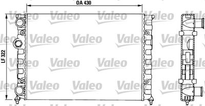 VALEO 730503 Радіатор охолодження двигуна для VW (Фольксваген_)