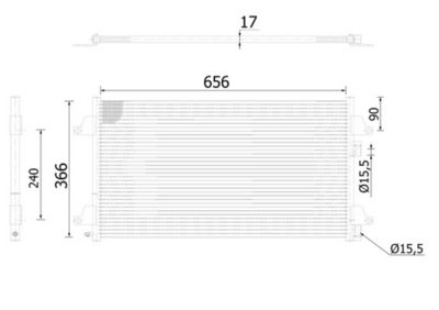 CONDENSATOR CLIMATIZARE MAHLE AC366000S