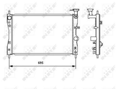 RADIATOR RACIRE MOTOR NRF 53464 3