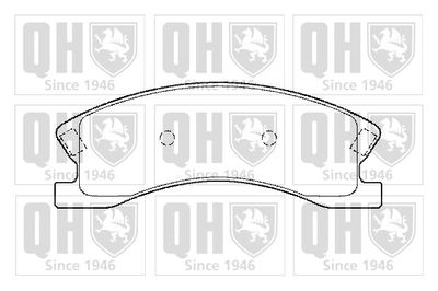 Комплект тормозных колодок, дисковый тормоз QUINTON HAZELL BP1369 для JEEP GRAND CHEROKEE