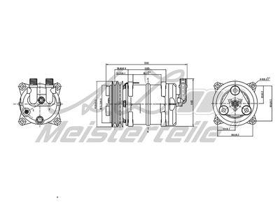 компресор, климатизация A.Z. Meisterteile AZMT-45-041-1091