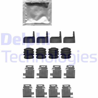 Комплектующие, колодки дискового тормоза DELPHI LX0687 для MERCEDES-BENZ MARCO