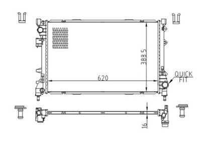 Radiateur, refroidissement du moteur