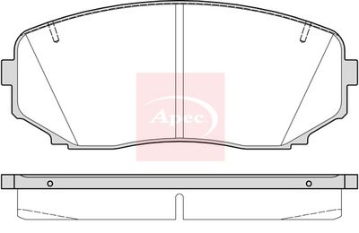APEC Brake Pad Set, disc brake PAD2379