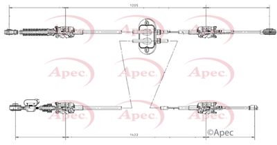 Cable Pull, manual transmission APEC CAB7005