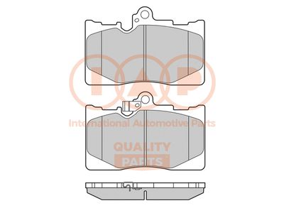 Комплект тормозных колодок, дисковый тормоз IAP QUALITY PARTS 704-17113 для LEXUS IS