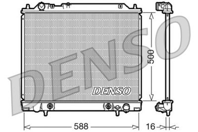 DENSO DRM45013 Радиатор охлаждения двигателя  для MITSUBISHI DELICA (Митсубиши Делика)