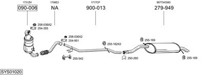 Układ wydechowy BOSAL SYS01020