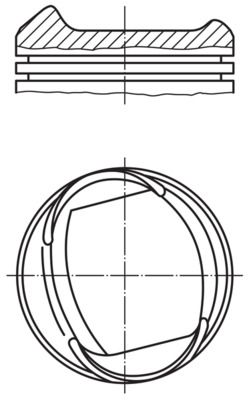 Zuiger - 0133801 - MAHLE