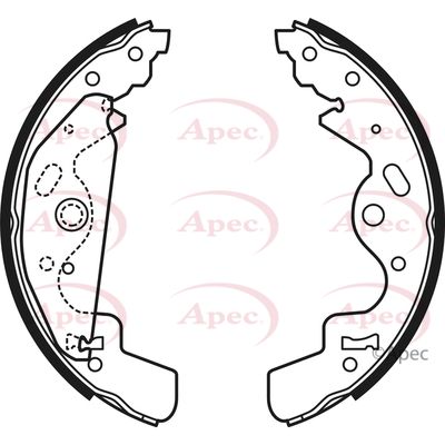 Brake Shoe Set APEC SHU673