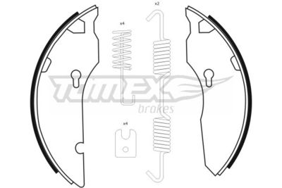 TOMEX Brakes Stabdžių trinkelių komplektas