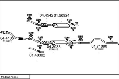 SISTEM DE ESAPAMENT MTS MERC57688B017062