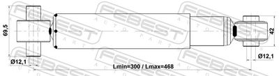 AMORTIZOR FEBEST 21110011R 1