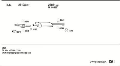 SISTEM DE ESAPAMENT WALKER VWK014099CA