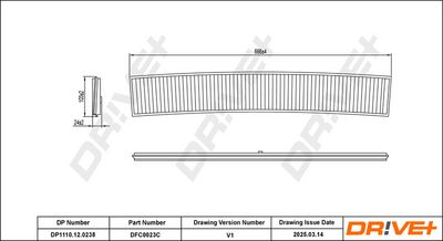 FILTER INNENRAUMLUFT DR!VE+ DP1110120238 0