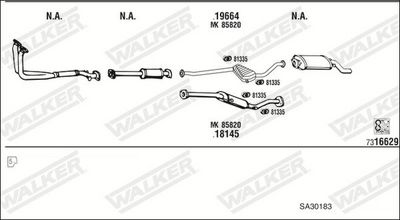Изпускателна система WALKER SA30183
