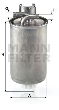 Топливный фильтр MANN-FILTER WK 829 для AUDI A2