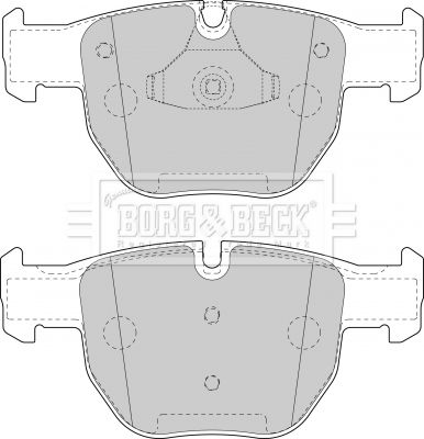 BORG & BECK BBP1853 Тормозные колодки и сигнализаторы  для LAND ROVER RANGE ROVER III (L322) 4.4 4x4