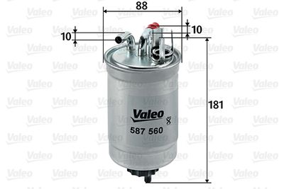 VALEO 587560 Топливный фильтр  для AUDI A2 (Ауди А2)