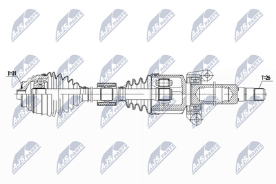 полуоска NTY NPW-BM-276