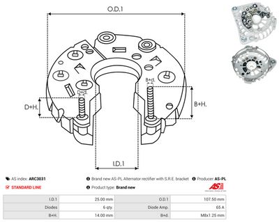 Likeretter, dynamo AS-PL ARC3031