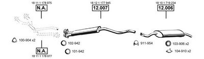 Изпускателна система ASMET BM121350