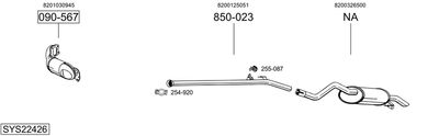 ABGASANLAGE BOSAL SYS22426