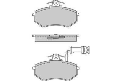 Комплект тормозных колодок, дисковый тормоз E.T.F. 12-0497 для VW CORRADO