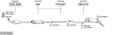 Изпускателна система BOSAL SYS18530