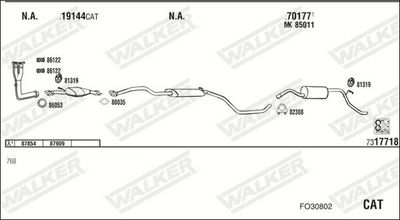 Изпускателна система WALKER FO30802