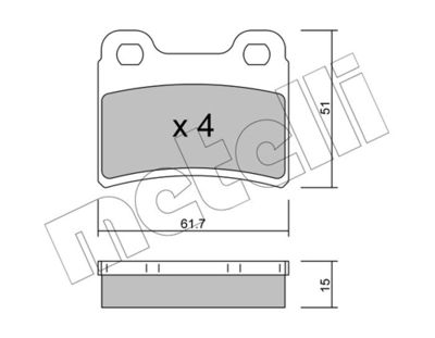 SET PLACUTE FRANA FRANA DISC METELLI 2205350