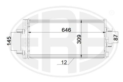 ERA 667189 Радиатор кондиционера для VW PASSAT ALLTRACK B8 Variant (3G5, CB5)