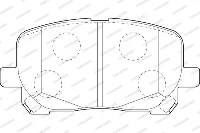 Комплект тормозных колодок, дисковый тормоз WAGNER WBP23836A для TOYOTA NOAH/VOXY