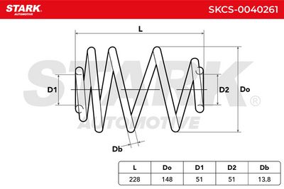 пружина за ходовата част STARK SKCS-0040261