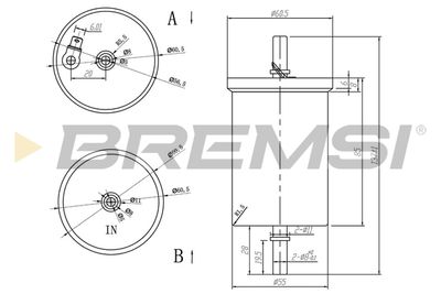 Топливный фильтр BREMSI FE0390 для SMART FORTWO