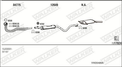 Изпускателна система WALKER VW20489A