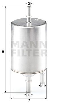 Топливный фильтр MANN-FILTER WK 720/4 для SEAT EXEO