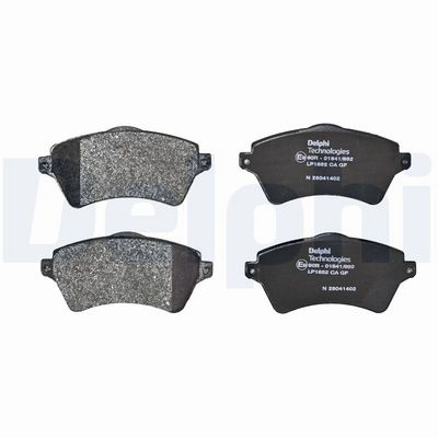Remblokken set Voor (met een dempingskussen), past: LAND ROVER FREELANDER I 1.8/2.0D/2.5 02.98-10.06