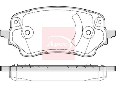 APEC Brake Pad Set, disc brake PAD2328
