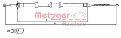 Тросик, cтояночный тормоз METZGER 12.0724 для FIAT 500