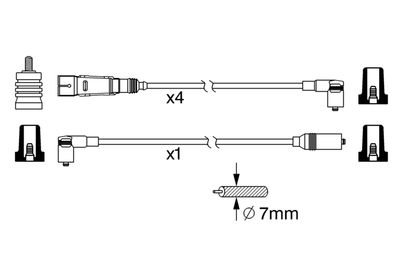 Ignition Cable Kit 0 986 356 342