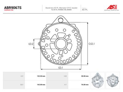 Čepička, generátor AS-PL ABR9067S