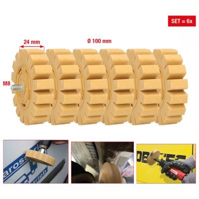 Ks Tools - Kotúč na osdtránovanie filie a lepidla 6ks