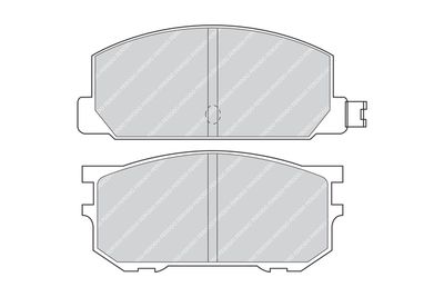 Комплект тормозных колодок, дисковый тормоз FERODO FDB219 для SUBARU LEONE