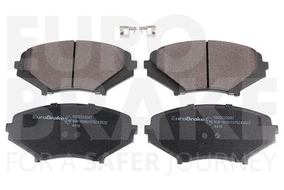 Комплект тормозных колодок, дисковый тормоз EUROBRAKE 5502223247 для MAZDA RX-8