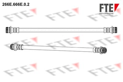 FTE 266E.666E.0.2 Тормозной шланг  для MITSUBISHI COLT VI (Z3_A, Z2_A) 1.3 LPG